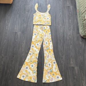 O'Neill Yellow Floral Two-Piece Set XS